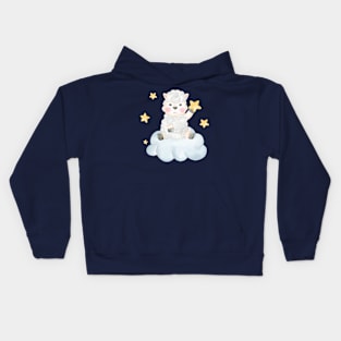 Sheep Holding Star Kids Hoodie